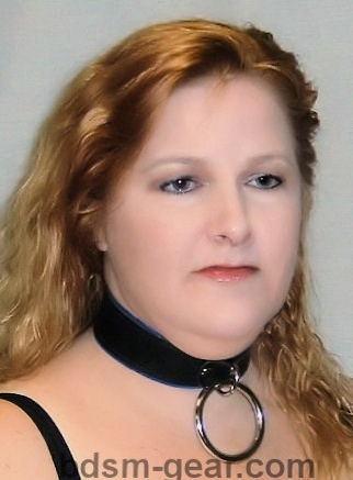 Leather bdsm bondage collar