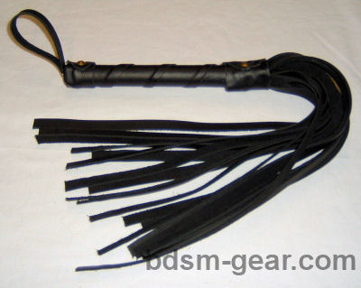 suede and leather bdsm bondage floggers for sale, black red blue tan