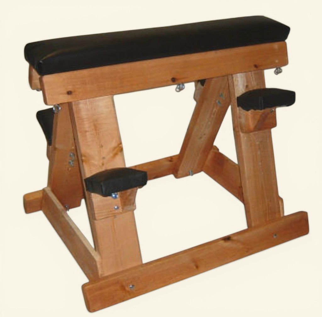 Wood and Leather Spanking Horse