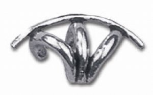 cage earring, pewter bdsm submissive and slave jewelry