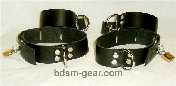 leather bondage cuffs