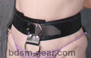 Black Leather Bondage Belts