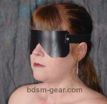 black leather blindfolds