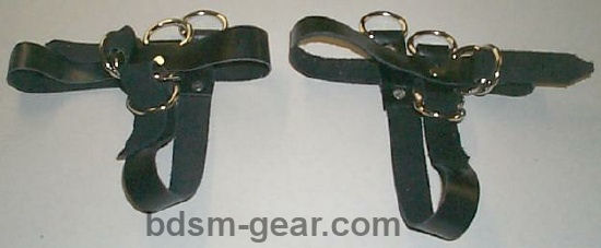 leather boot straps bondage cuffs spreaders binders and bdsm gear