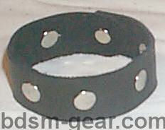 leather bondage gear, gothic bdsm bracelet