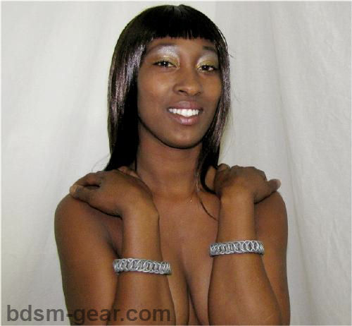 Galvanized Chain Mail Cuffs