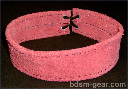 Leather bdsm bondage collar