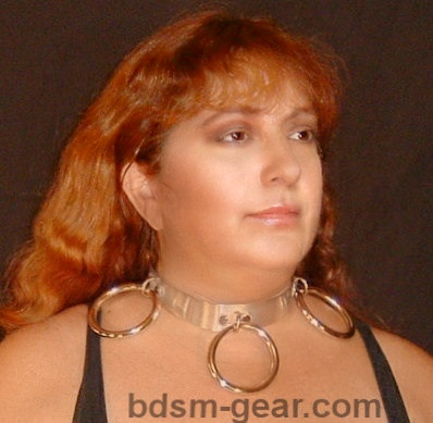 Metal bdsm bondage collar