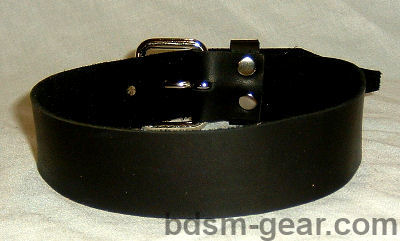 Leather bdsm bondage collar