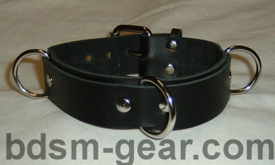 3 Ring Bondage collar