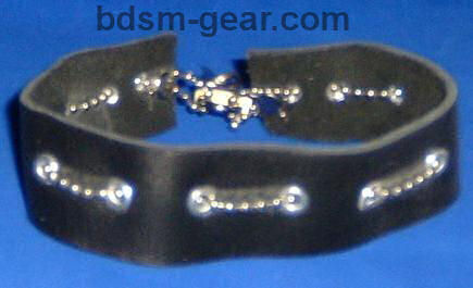 Leather bdsm bondage collar
