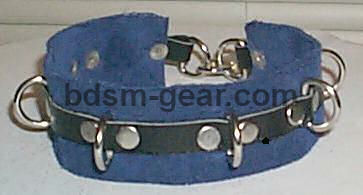 Leather bdsm bondage collar