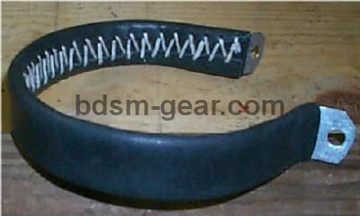 Leather bdsm bondage collar