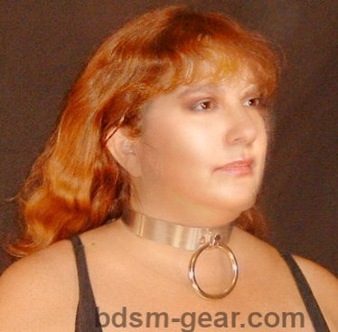 Metal bdsm bondage collar