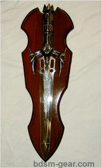 Short Sword with Wall Plaque