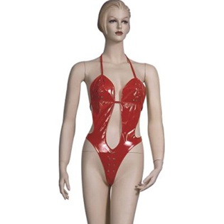 Red PVC Fetish Teddy