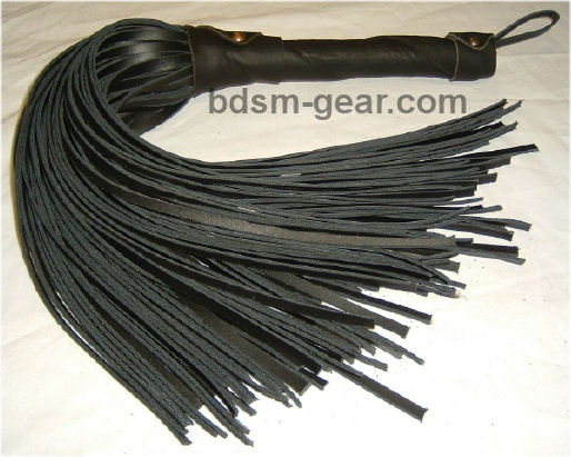 leather and suede bdsm bondage fetish floggers for sale, black red blue tan