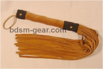 suede and leather bdsm bondage floggers for sale, black red blue tan