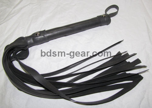 Black Rubber Flogger