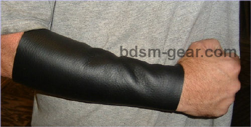 leather spikes gauntlet, bdsm sensation play device