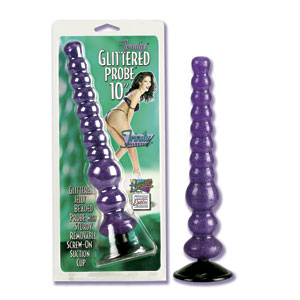 Glittered Probe with suction cup base