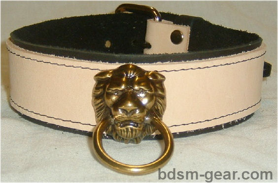 Leather Lionhead collar