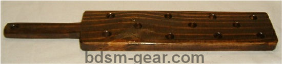 Heavy Wooden paddles with holes for sale, bdsm fetish & bondage