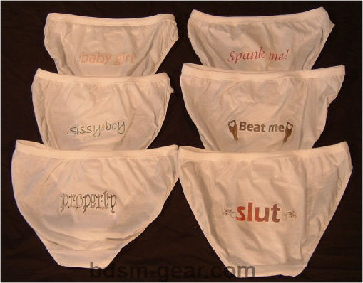 bdsm bondage logo panties