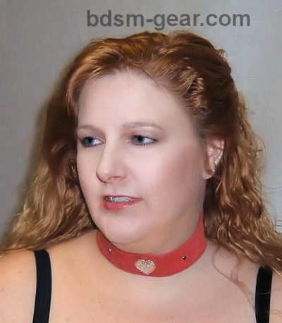 Leather bdsm formal dress bondage collar