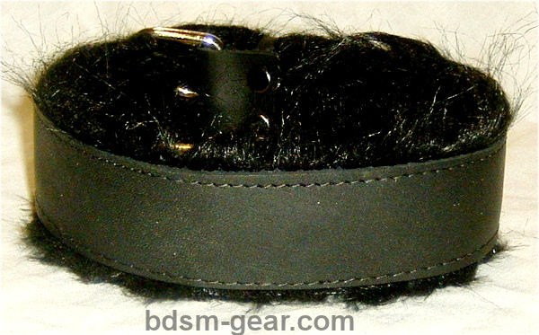Leather bdsm bondage collar