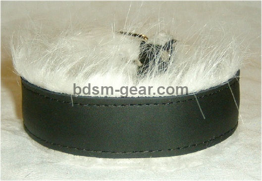 Leather bdsm bondage collar