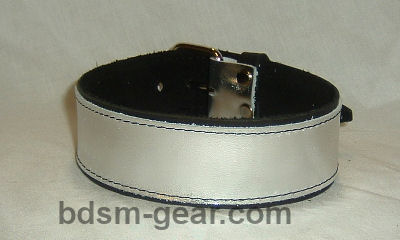 Leather bdsm bondage collar