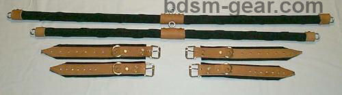 leather bondage cuffs spreaders binders and bdsm gear