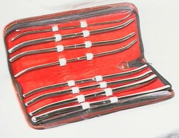 stainless steel curved pratt Sound kit, medical play, slave humiliation and anal play, bdsm and bondage gear