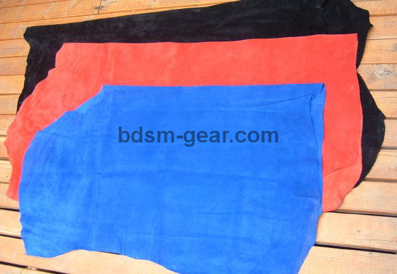 bulk leather to make your own cuffs, straps and other bondage gear