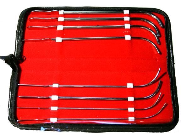 stainless steel bent van buren Sound kit, medical play, slave humiliation and anal play, bdsm and bondage gear