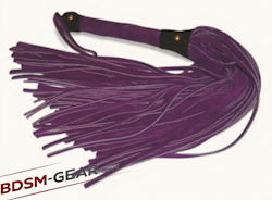 leather and suede bdsm bondage fetish floggers for sale, black red blue tan