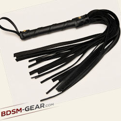 suede and leather bdsm bondage floggers for sale, black red blue tan