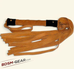 suede and leather bdsm bondage floggers for sale, black red blue tan
