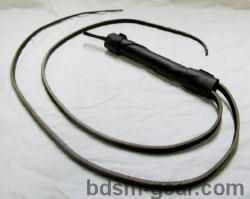 Dual tail leather slave whip