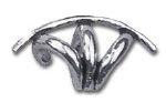 caged pewter earring for bdsm fetish gothic gorean bondage lifestyle slave or submissive