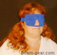 Red Blue Black Purple Pink and White Suede Blindfolds