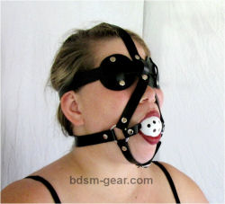 Ball Gag / Disc Blindfold Combo