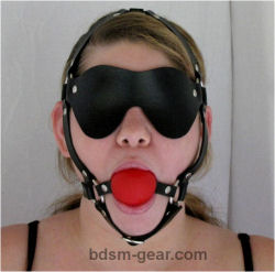 Red Gag / Blindfold Combo