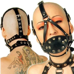 Cock Gag with Pad and Harness