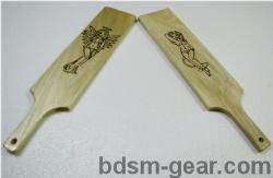 Hand Burned Naughty & Nice Paddles