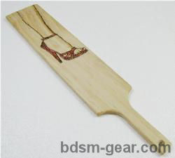 Hand Burned Long Foot Fetish Paddle