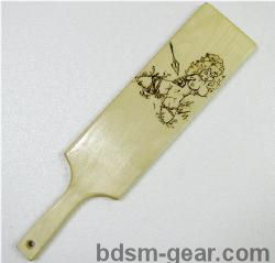 Hand Burned Captive Girl Paddle