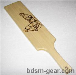 Hand Burned Male Slave Paddle