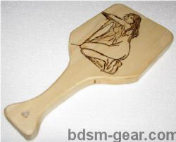Hand Burned Naked Girl Paddle